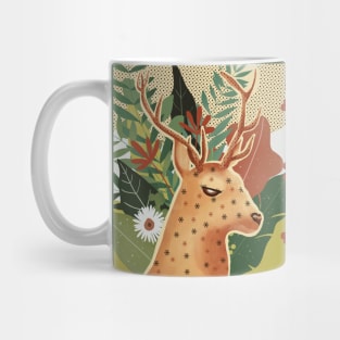 Floral deer Mug